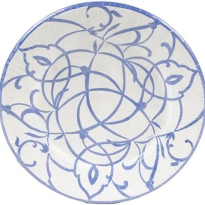 Algarve Ceramic Blue Salad & Dessert Plates - 8 Per Package