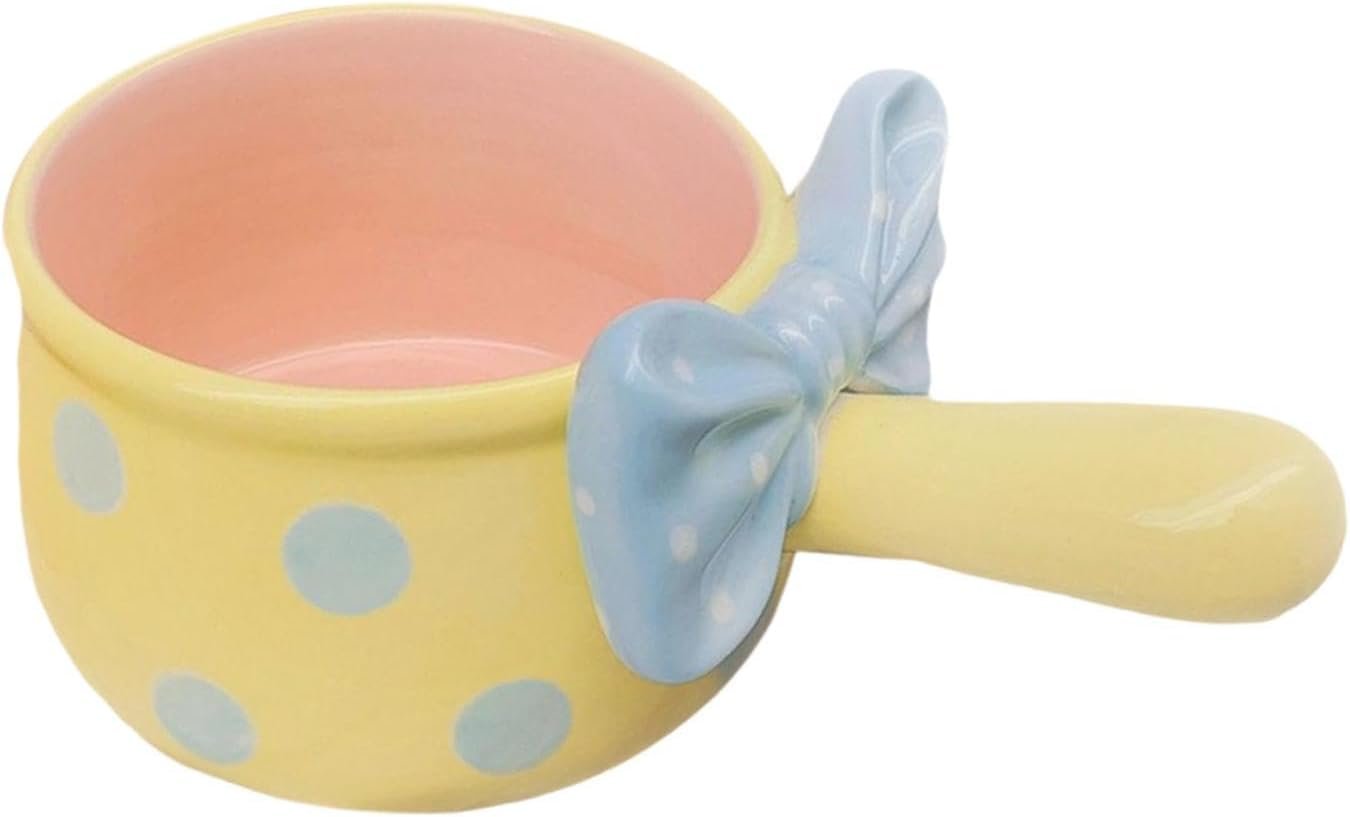 Instant French Onion Soup Bowl Single Handle Ceramic Soup Crock for Restaurant Home Salad Chilli Beef Stew Pasata, Yellow - Image 2