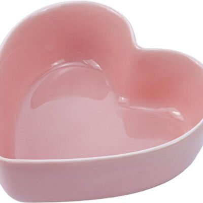 Heart-shaped Bowls for Salad Soup Snack Dessert Best Kitchen Household Cooking Gifts for Home Kitchen, Pink/ Blue/ White/ Green