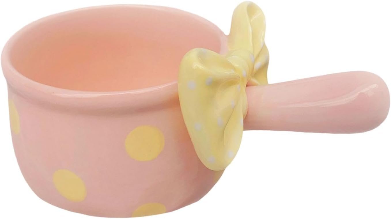 Instant French Onion Soup Bowl Single Handle Ceramic Soup Crock for Restaurant Home Salad Chilli Beef Stew Pasata, Pink